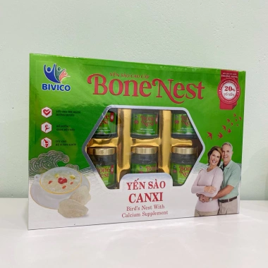 Yến Sào Bonenest Canxi 70ml - Hộp 6 lọ 20% Yến, Giá ưu đãi 250k (Giá gốc 320k) 2 Yến Sào Bonenest Canxi 70ml - Hộp 6 lọ 20% Yến, Giá ưu đãi 250k (Giá gốc 320k) 2