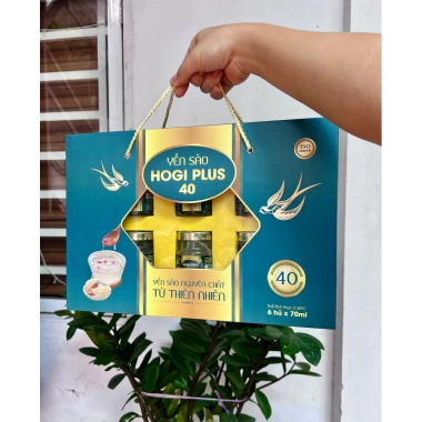 Yến Sào Cao Cấp Hogi Plus Nguyên Chất - Hộp 6 hũ 70ml Giá ưu đãi 167.000đ 4 Yến Sào Cao Cấp Hogi Plus Nguyên Chất - Hộp 6 hũ 70ml Giá ưu đãi 167.000đ 4