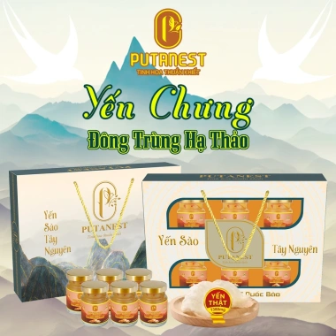 Yến Sào Cao Cấp Putanest 70ml - Quà Tặng Đông Trùng Hạ Thảo, Đẹp Da, Tăng Đề Kháng, Giá 290k 2