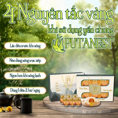 Yến Sào Cao Cấp Putanest 70ml - Quà Tặng Đông Trùng Hạ Thảo, Đẹp Da, Tăng Đề Kháng, Giá 290k 5