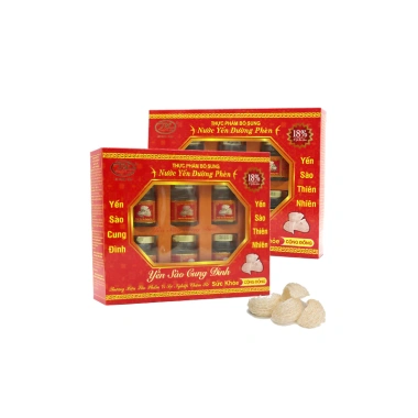 Yến Sào Cung Đình 13 Hộp Nước yến Đường phèn 18% tổ yến - Giá ưu đãi 1,599,999 VND