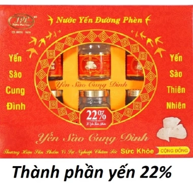 Yến sào Cung Đình combo 12 hộp nước yến 22% tổ yến + đường phèn 6 lọ 70ml - giảm giá 21% tăng sức đề kháng 5