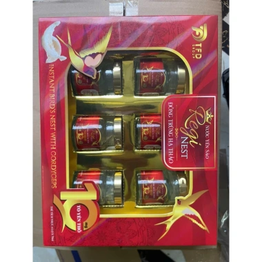 Yến Sào Khánh Hòa Cao Cấp + Đông Trùng Hạ Thảo (Có Túi) - Bồi Dưỡng Sức Khỏe, Đẹp Da, Ngủ Ngon, Hộp 6 Hũ 70ml - 185.000 VND 4