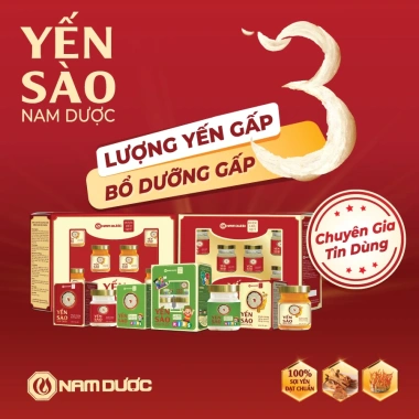 Yến sào Nam Dược đường phèn 70ml - Bồi sức khỏe, tăng đề kháng, giảm mệt mỏi