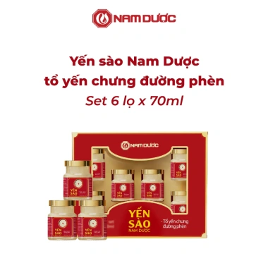 Yến sào Nam Dược - Tổ yến chưng đường phèn 6 lọ 70ml và túi xách, giảm giá 291k 2