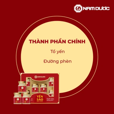 Yến sào Nam Dược - Tổ yến chưng đường phèn 6 lọ 70ml và túi xách, giảm giá 291k 3