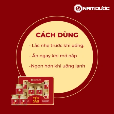 Yến sào Nam Dược - Tổ yến chưng đường phèn 6 lọ 70ml và túi xách, giảm giá 291k 4