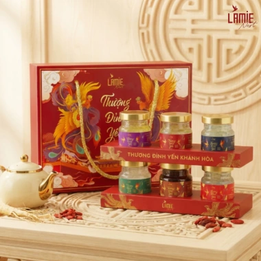 Yến sào Nha Trang Lamie hũ chưng sẵn 6 hũ đủ vị - Thượng đỉnh yến, quà Tết giá ưu đãi 280k 2 Yến sào Nha Trang Lamie hũ chưng sẵn 6 hũ đủ vị - Thượng đỉnh yến, quà Tết giá ưu đãi 280k 2