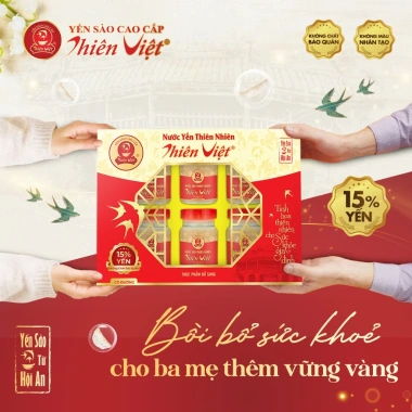 Yến Sào Thiên Việt Cao Cấp 15% - Hộp 6 Hũ 70ml, Giảm Giá 235k, Tặng 1 Lốc 6 Hũ