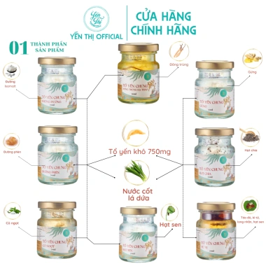 Yến Thị Gói Tiết Kiệm 100 Hũ 70ml - Tổ Yến Sào Khánh Hòa Chưng Sẵn, Giá Ưu Đãi 6,5 Triệu (Không Hộp Quà)