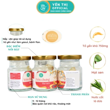 Yến Thị Gói Tiết Kiệm 100 Hũ 70ml - Tổ Yến Sào Khánh Hòa Chưng Sẵn, Giá Ưu Đãi 6,5 Triệu (Không Hộp Quà)