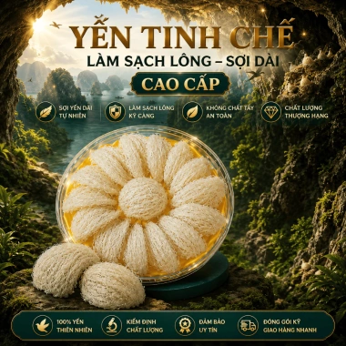 Yến tinh chế sạch 100gr - Nhiều tổ, lông sợi cao cấp, giá 719.000 VNĐ, chính hãng BSN