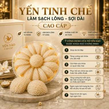 Yến tinh chế sạch 100gr - Nhiều tổ, lông sợi cao cấp, giá 719.000 VNĐ, chính hãng BSN