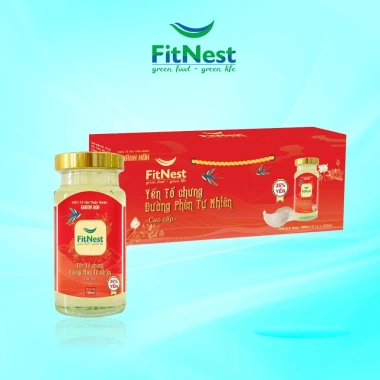 Yến Tổ Chưng Đường Phèn Tự Nhiên FitNest 6 hũ 150ml - Hộp Ngang 180.000₫