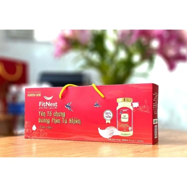 Yến Tổ Chưng Đường Phèn Tự Nhiên FitNest 6 hũ 150ml - Hộp Ngang 180.000₫