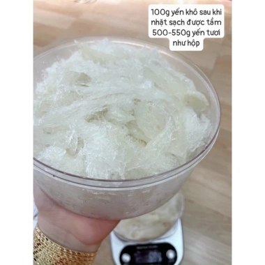 Yến tươi nguyên chất 100gr - Ăn 20 lần, yến sào Nha Trang, giao nhanh Q Bình Thạnh, giảm giá 450k 6