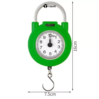 YIBAR Cân Đo Di Động 10kg Treo Nhà Bếp, Độ Chính Xác Cao, Kỹ Thuật Số, Cầm Tay, Lò Xo, Cá Hành Lý, Điện Tử, Giá 60.000