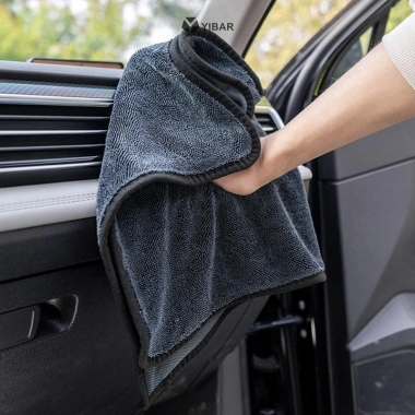Yibar Khăn Vệ Sinh Ô Tô Xoắn Microfiber Hai Mặt Siêu Thấm Hút Rửa Xe Chống Trầy Xước Mềm Lint Khăn Mới Giá 55.880 VND 3