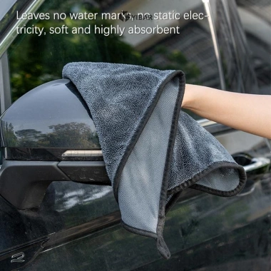 Yibar Khăn Vệ Sinh Ô Tô Xoắn Microfiber Hai Mặt Siêu Thấm Hút Rửa Xe Chống Trầy Xước Mềm Lint Khăn Mới Giá 55.880 VND 5
