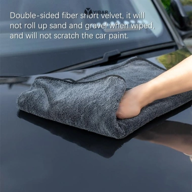 Yibar Khăn Vệ Sinh Ô Tô Xoắn Microfiber Hai Mặt Siêu Thấm Hút Rửa Xe Chống Trầy Xước Mềm Lint Khăn Mới Giá 55.880 VND 6