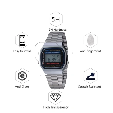YIFILM 3 Phim Dán Nano Chống Cháy Nổ cho Đồng Hồ Casio F108WHC A168WA F‑84W LA20WH – Bảo Vệ Màn Hình, Giá 61.446₫