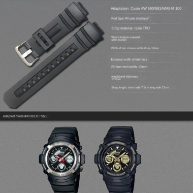 YIFILM Dây Đeo Cao Su Casio G-Shock Aw-591/590/5.230/282b Giá 218.350 VND 4