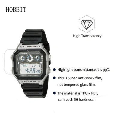 YIFILM Set 3 miếng dán bảo vệ mặt đồng hồ Casio AE1.300WH, AE1.200WH Chống nổ, giá chỉ 54.911₫