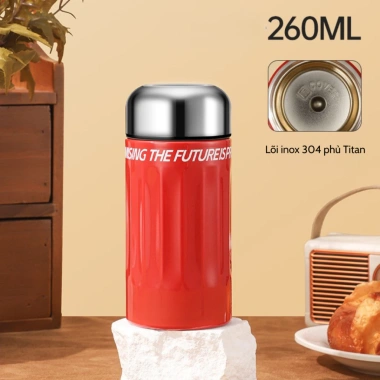 YIMI Bình Giữ Nhiệt 260ml Lõi Titan - Đựng Trà Cà Phê Nhỏ Gọn Tiện Lợi 120k 4