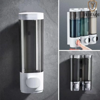 YITAQI hộp đựng xà phòng & gel tắm treo tường 1‑3 đầu, không đục lỗ, nhìn thấy qua cửa sổ – Giá chỉ 126.610₫