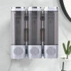 YITAQI hộp đựng xà phòng & gel tắm treo tường 1‑3 đầu, không đục lỗ, nhìn thấy qua cửa sổ – Giá chỉ 126.610₫ 7