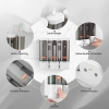 YITAQI hộp đựng xà phòng & gel tắm treo tường 1‑3 đầu, không đục lỗ, nhìn thấy qua cửa sổ – Giá chỉ 126.610₫ 8
