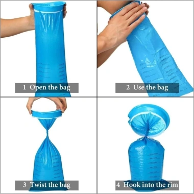 YITAQI Túi Nôn Khẩn Cấp 10 1.000ml Dung Tích Lớn, Chống Rò Rỉ, Thân Thiện - 79.200 VND
