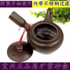 Yixing Đất Sét Tím Ấm Trà Kung Fu Handmade Dung Lớn Đơn Nồi Xishi 8.26 – Bộ Trà Hộ Gia Đình 2