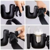 YIYU Giá đựng bình sữa đa năng 360 chống trượt, kèm xe đẩy, cốc nước, giá đỡ điện thoại - Giá chỉ 74.088₫ 4