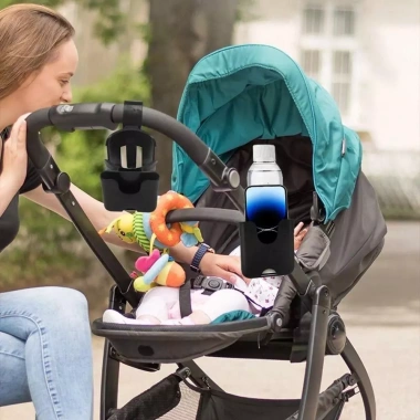 YIYU Giá đựng bình sữa đa năng 360 chống trượt, kèm xe đẩy, cốc nước, giá đỡ điện thoại - Giá chỉ 74.088₫