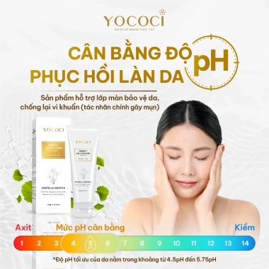 Yococi Perfect Gel Cleanser 100g - Sữa rửa mặt nhẹ, ngừa mụn da dầu, chỉ 165k