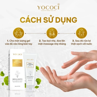 Yococi Perfect Gel Cleanser 100g - Sữa rửa mặt nhẹ, ngừa mụn da dầu, chỉ 165k