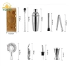 YOVIP 10 chiếc Cocktail Shaker thép không gỉ, bộ trộn martini, dụng cụ bar 5