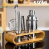 YOVIP 10 chiếc Cocktail Shaker thép không gỉ, bộ trộn martini, dụng cụ bar 9
