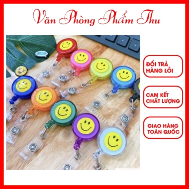 Yoyo Logo Mặt Cười Dây Rút – Gắn Thẻ Nhân Viên, Sinh Viên, Gửi Xe, Giá 8.000đ