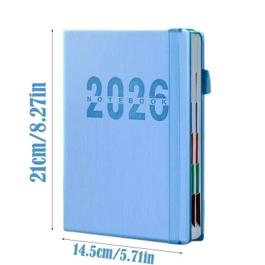 YUNAUN 2.026 A5 365 Day Planner tiếng Anh - Sổ tay thủ công cho học sinh, giảm 21%