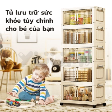 Yuumi Cửa Nam Châm Trong Suốt Cao Cấp 49/69cm Vàng Kem - Giá Ưu Đãi 294.000₫