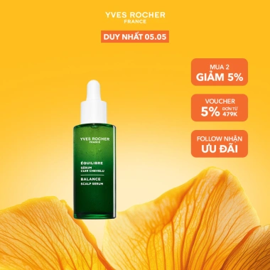 Yves Rocher Balance Scalp Serum 50ml - Tinh chất 3‑tác‑động cân bằng da đầu, 665.000₫