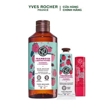 Yves Rocher: Sữa tắm gel 400ml, kem tay 30ml, son dưỡng không màu 4.8g – 552.000đ, -19% 2