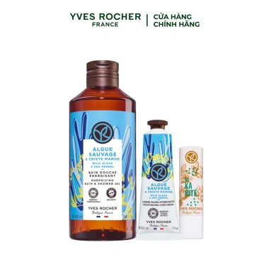 Yves Rocher: Sữa tắm gel 400ml, kem tay 30ml, son dưỡng không màu 4.8g – 552.000đ, -19% 7