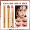 YZS 3 Màu Ngọc Trai Eyeshadow Stick – Bút tằm bóng cao, màu lấp lánh, lâu trôi