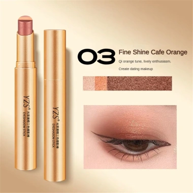YZS 3 Màu Ngọc Trai Eyeshadow Stick – Bút tằm bóng cao, màu lấp lánh, lâu trôi 11