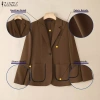 ZANZEA Áo Blazer Nữ Hàn Quốc Cao Cấp – Phong Cách Sang Trọng Văn Phòng, Giá 324.000₫ 7