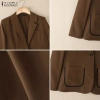 ZANZEA Áo Blazer Nữ Hàn Quốc Cao Cấp – Phong Cách Sang Trọng Văn Phòng, Giá 324.000₫ 9