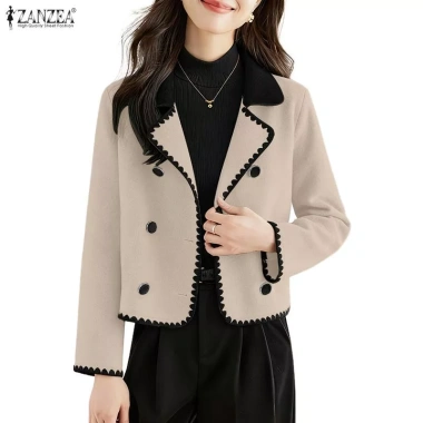 ZANZEA Áo Blazers Len Hàn Quốc Tay Dài Phản Quang – Sang Trọng, Giá 345.125₫